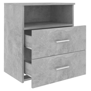 Betongrauer Nachttisch 50x32x60 cm