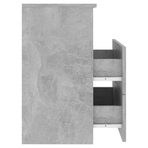 Betongrauer Nachttisch 50x32x60 cm