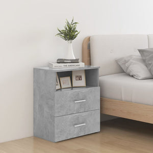 Nachttische 2er Set Betongrau 50x32x60cm
