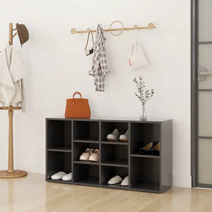 Graue Schuhbank 103 cm