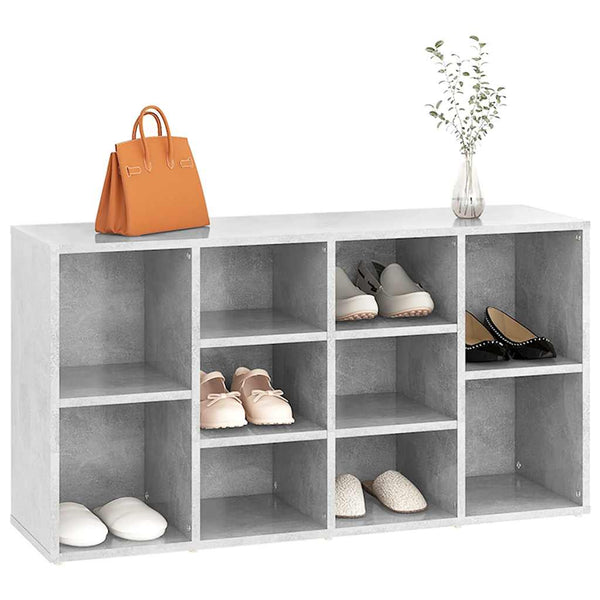 Schuhbank Betongrau 103 cm