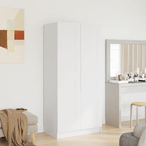 Weißer Kleiderschrank Holzwerkstoff 180 cm