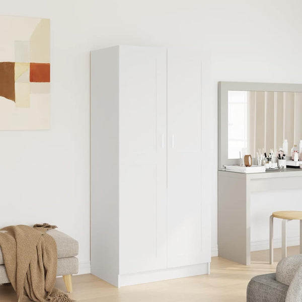 Weißer Kleiderschrank Holzwerkstoff 180 cm