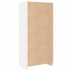 Weißer Kleiderschrank Holzwerkstoff 180 cm