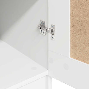 Weißer Kleiderschrank Holzwerkstoff 180 cm