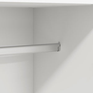 Weißer Kleiderschrank Holzwerkstoff 180 cm