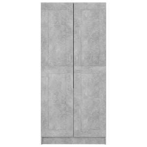 Kleiderschrank Betongrau 180 cm Hoch