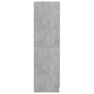Kleiderschrank Betongrau 180 cm Hoch