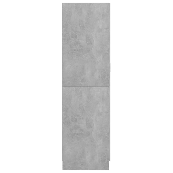 Kleiderschrank Betongrau 180 cm Hoch