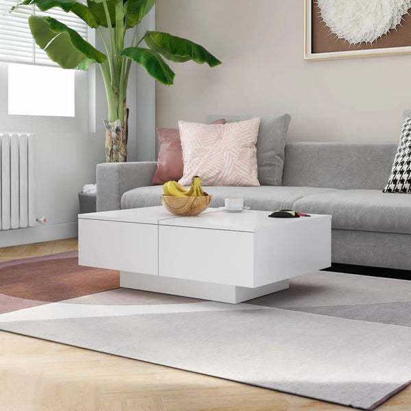 Weißer Couchtisch 90x60 cm