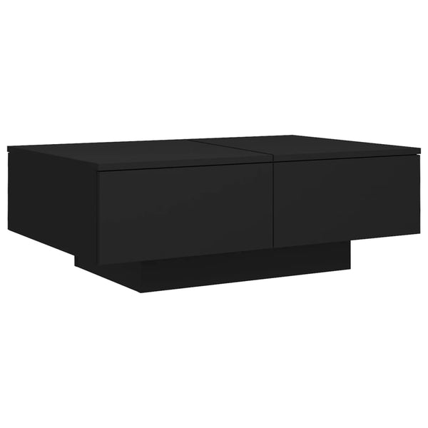 Schwarzer Couchtisch 90x60 cm
