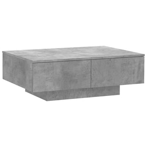 Betongrauer Couchtisch 90x60 cm