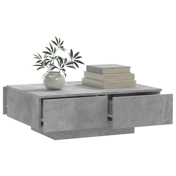 Betongrauer Couchtisch 90x60 cm