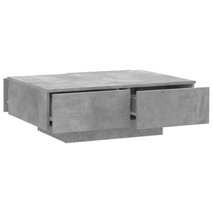 Betongrauer Couchtisch 90x60 cm