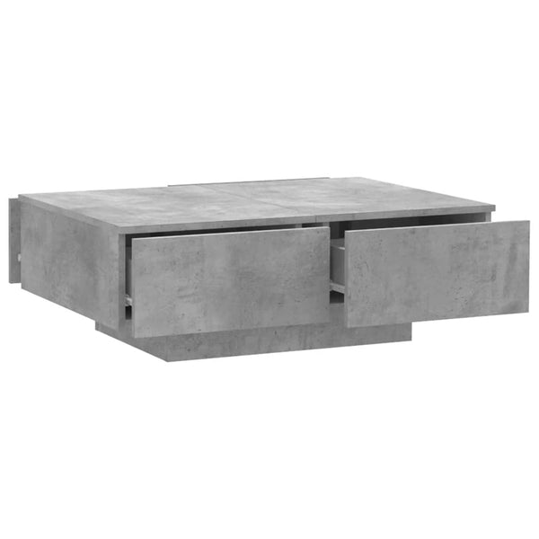 Betongrauer Couchtisch 90x60 cm