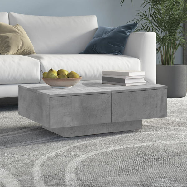 Betongrauer Couchtisch 90x60 cm