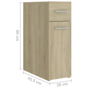 Apothekerschrank Sonoma Eiche 20x45,5x60 cm