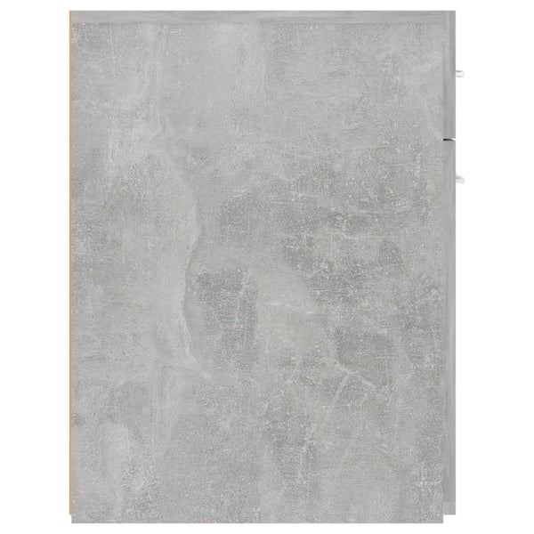 Betongrauer Apothekerschrank, 20x60 cm