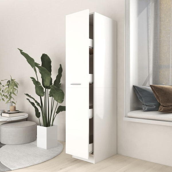 Weißer Apothekerschrank 30x42,5x150 cm