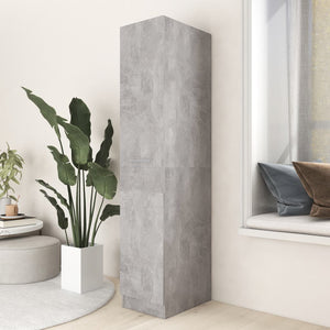 Betongrauer Apothekerschrank, 150 cm