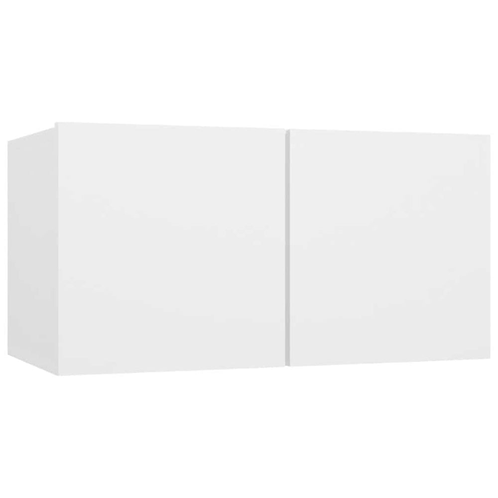 vidaXL Meuble TV mural Blanc 60x30x30 cm