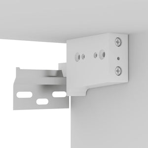 Weiße TV-Hängeschränke, 3er Set