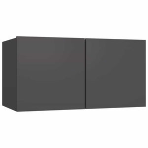 Grauer TV-Hängeschrank 60 cm