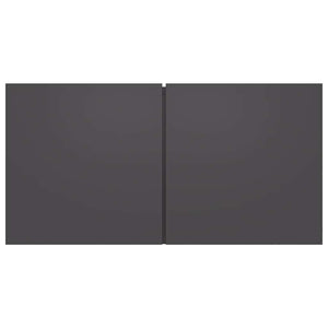 Grauer TV-Hängeschrank 60 cm