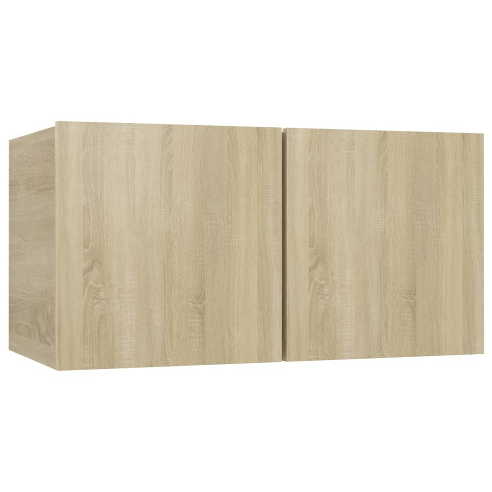 vidaXL Meuble TV mural chêne Sonoma 60x30x30 cm