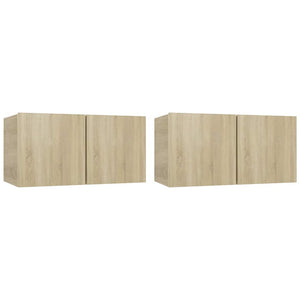 TV-Hängeschränke Sonoma-Eiche, 2er Set