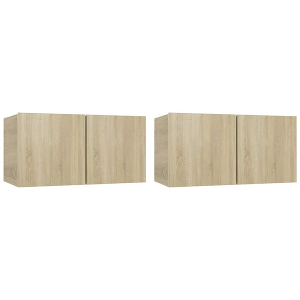 TV-Hängeschränke Sonoma-Eiche, 2er Set