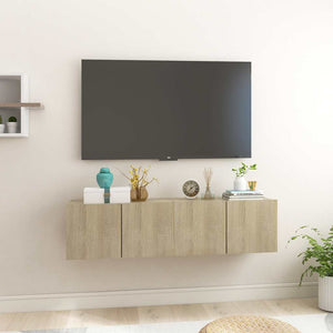 TV-Hängeschränke Sonoma-Eiche, 2er Set