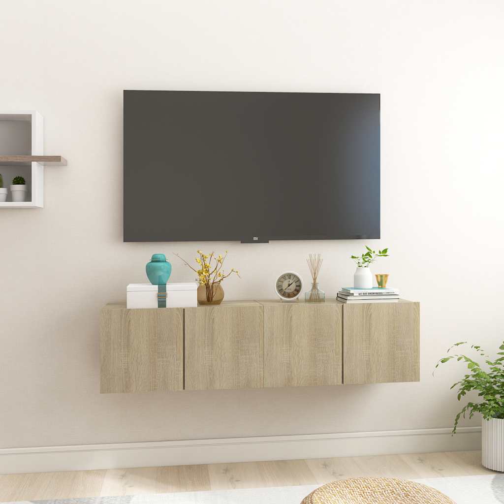 TV-Hängeschränke Sonoma-Eiche, 2er Set