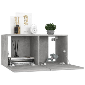 TV-Hängeschrank Betongrau 60 cm