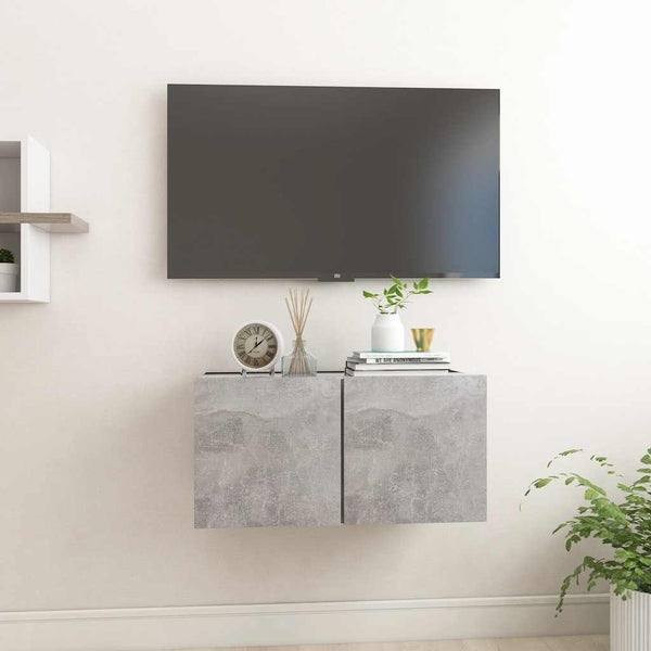 TV-Hängeschrank Betongrau 60 cm