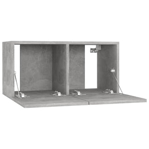 TV-Hängeschränke Betongrau 60x30x30 cm, 2er-Set