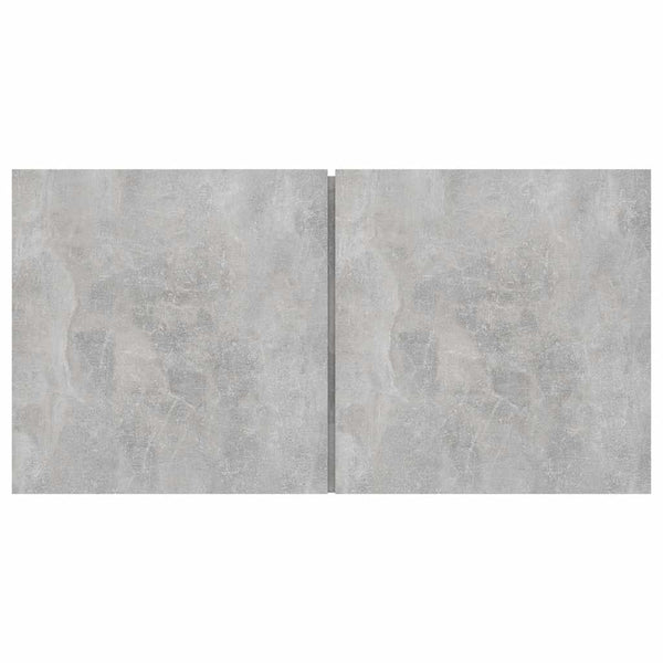 TV-Hängeschränke, 3er Set, Betongrau, 60 cm