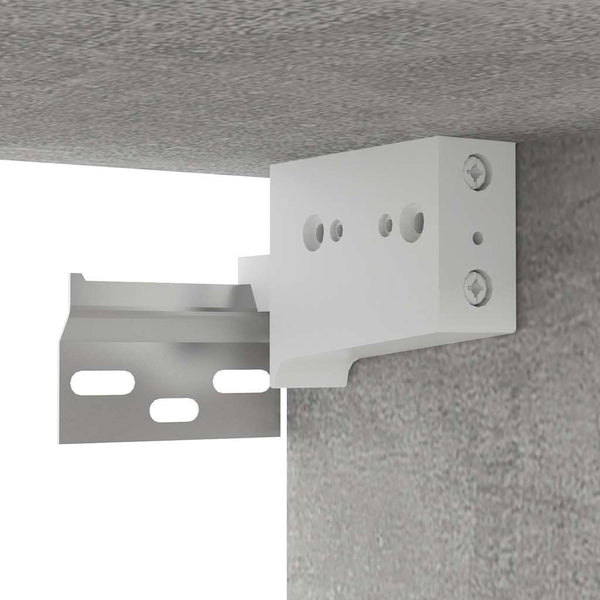TV-Hängeschränke, 3er Set, Betongrau, 60 cm