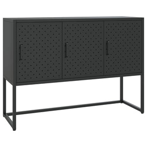 Schwarzes Stahl Sideboard 105 cm