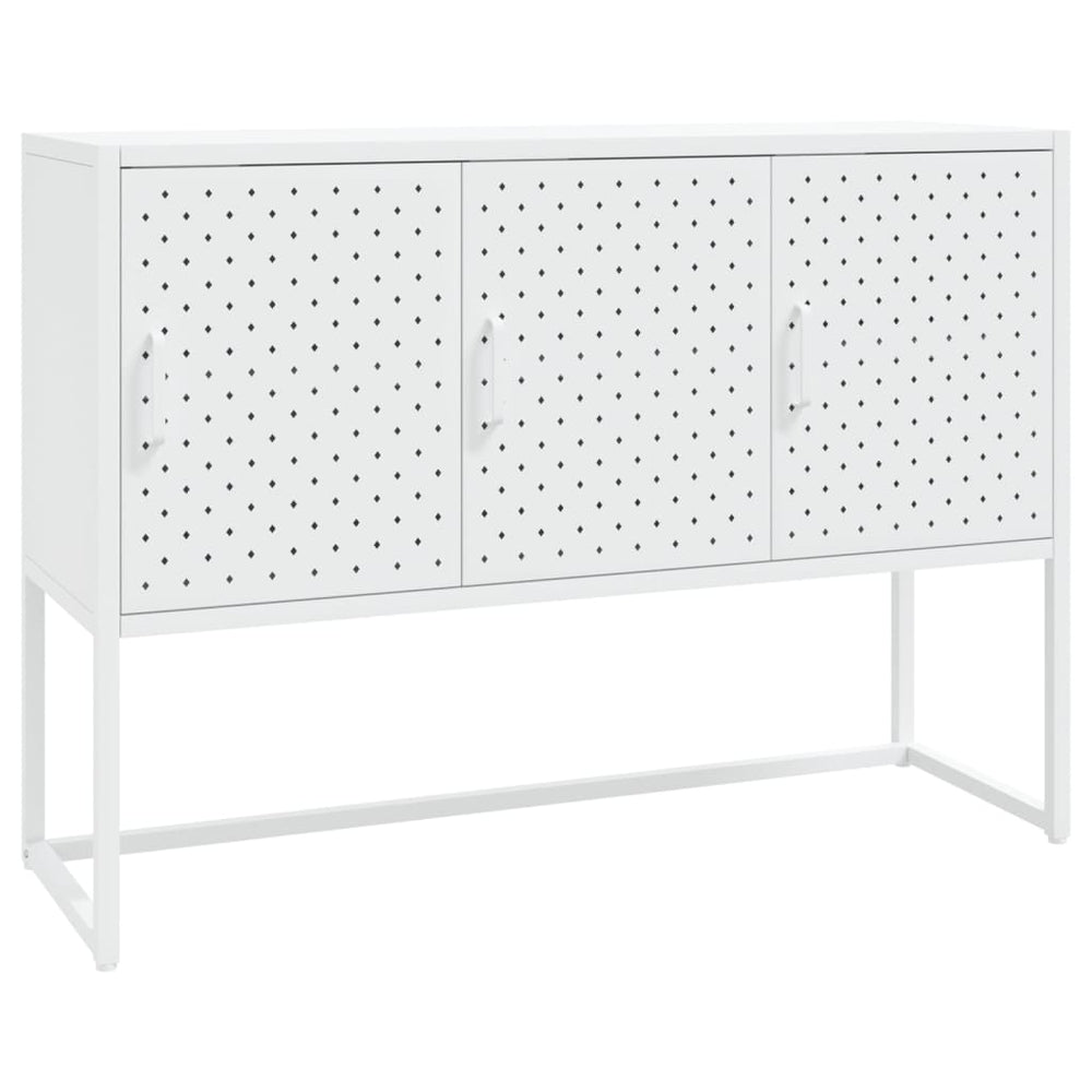 vidaXL Sideboard White 105x35x75 cm Steel