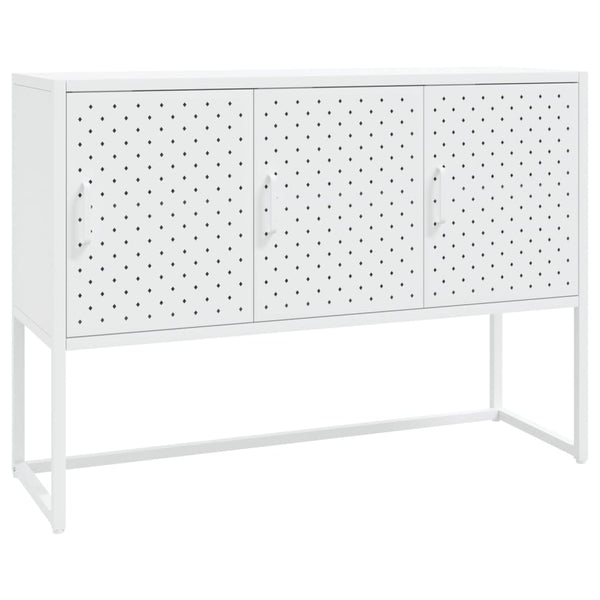 Weißes Stahl Sideboard 105 cm