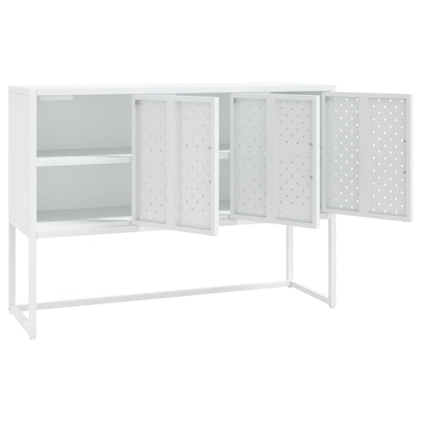 Weißes Stahl Sideboard 105 cm