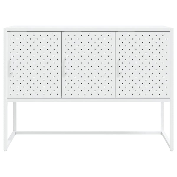 Weißes Stahl Sideboard 105 cm