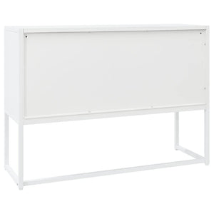 Weißes Stahl Sideboard 105 cm