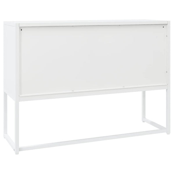 Weißes Stahl Sideboard 105 cm