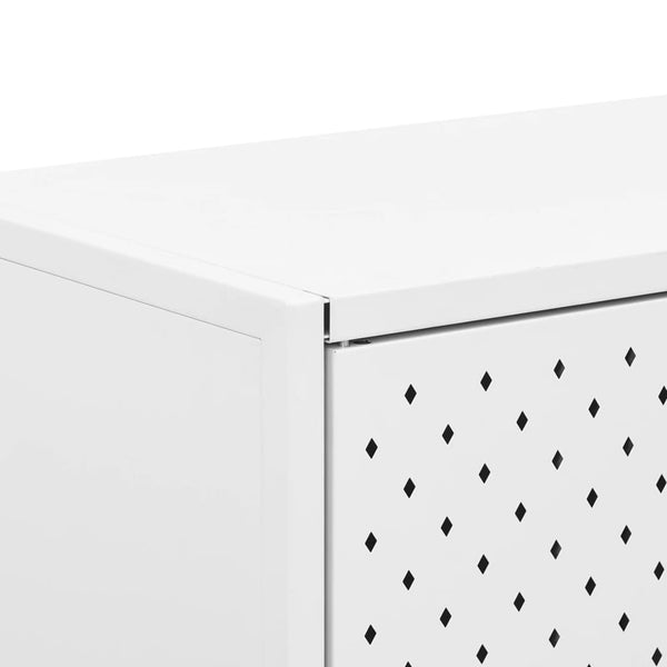 Weißes Stahl Sideboard 105 cm