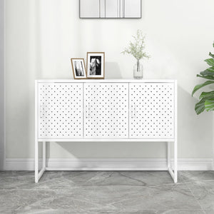 Weißes Stahl Sideboard 105 cm