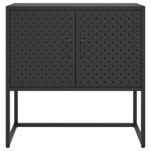 Schwarzes Stahl Sideboard 75 cm
