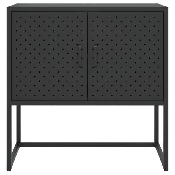 Schwarzes Stahl Sideboard 75 cm