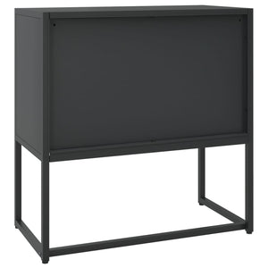 Schwarzes Stahl Sideboard 75 cm
